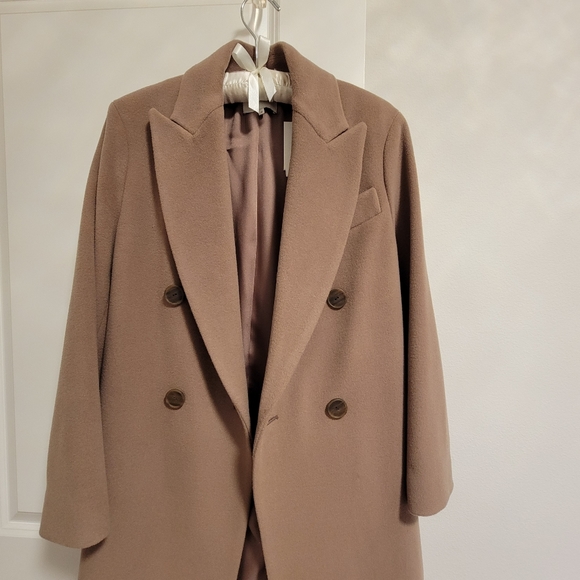 New) VINCE Luxe Wool Car Coat in Mauve. Oversize. XS v773691371 - Picture 9 of 16